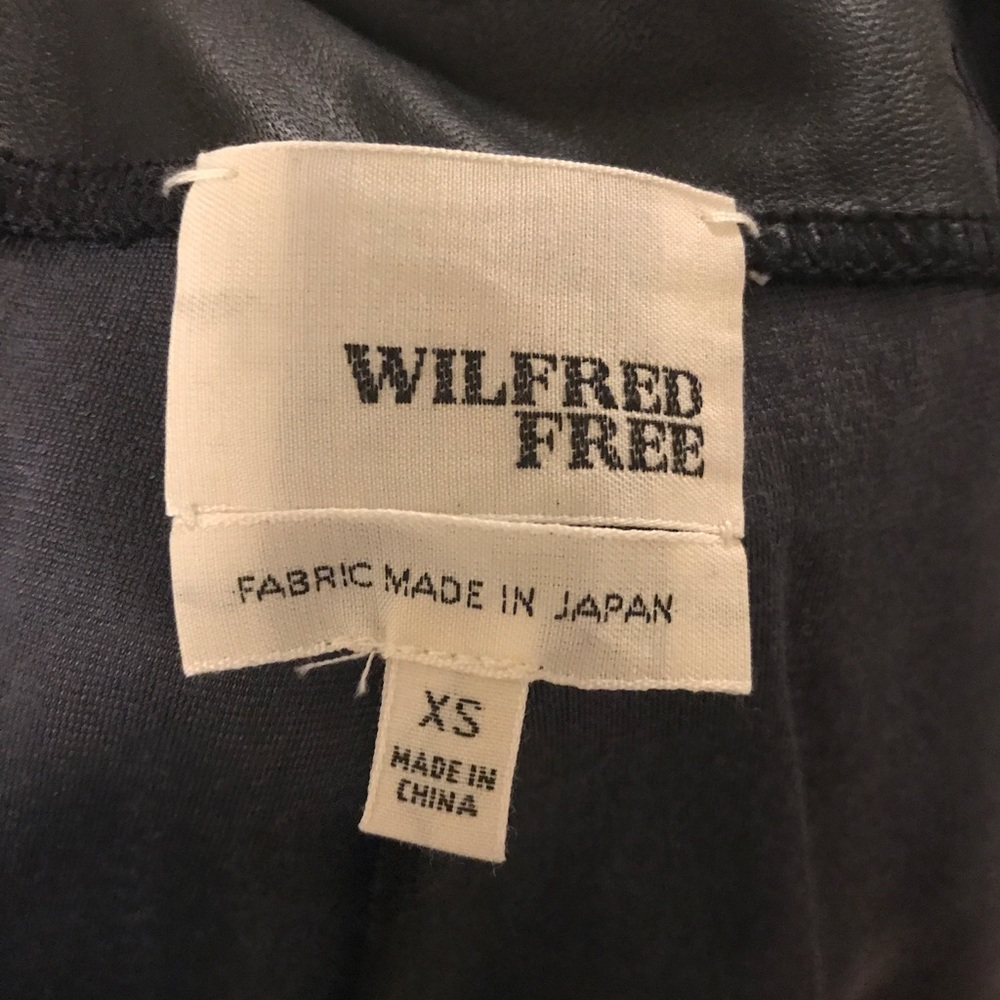 Black Wilfred Leather Leggings